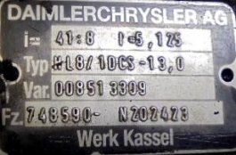 Grupo diferencial HL8 8X41 Mercedes Atego 1823 - 1