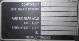 Grupo diferencial RSH1370C 13x41 Renault Premium DXI-320 - 1