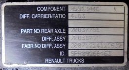 Grupo diferencial RSS 1344C 8x37 Renault Premium DXI-320 - 2