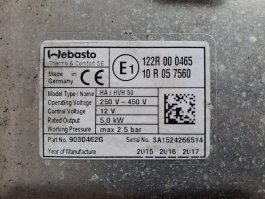 Calefactor eléctrico HV HA / HVH 50 Iveco Daily 50C/E electr - 1