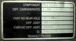 Grupo diferencial MS 11145 10X39 Renault Midlum 240 dxi - 2