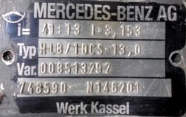 Grupo diferencial HL8 13X41 Mercedes Actros 1843 - 1