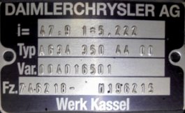 Grupo diferencial A-6 9X47 Mercedes OC 500 - 1