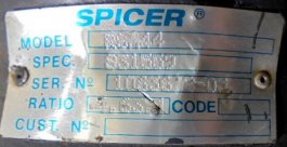 Grupo diferencial SPICER RSH44 8X37 Nissan Atleon 150.22 - 2