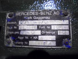 Caixa canvis G 3/65-6/9.0 Mercedes - 5