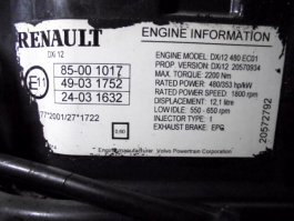 Moteur DXI 12 Renault Magnum 480 dxi - 4