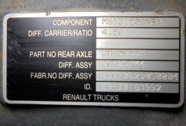 Grupo diferencial MS 1315 8X36 Renault Premium 280 dxi - 1