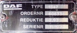 Grupo diferencial 1347 14X41 Daf XF 105 105.460 - 1
