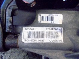 Caja cambios PK5362 Nissan Interstar 1.9 dCi - 6