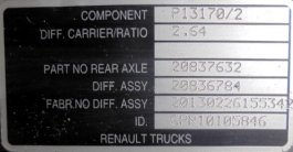 Grupo diferencial MS 17X 14x37 Renault T 520 - 2