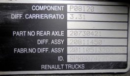 Grupo diferencial MS 08125 13X43 Renault Midlum 180 - 1