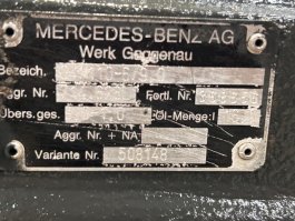 Caja cambios G 4/110-6/9 Mercedes SK 1824 - 4