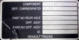 Grupo diferencial P 11140 10X39 Renault Midlum 270 Dxi - 1