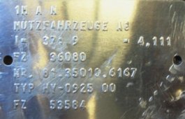Differential unit HY 0925 9X37 Man TGL 12.210 - 1