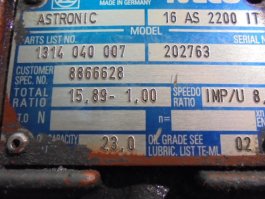 Caja cambios 16 AS 2200 IT ASTRONIC Iveco Eurostar 240E47 - 5