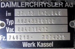 Grupo diferencial A-6 13X37 Mercedes HTAE05 - 1