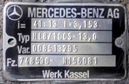 Grupo diferencial HL8 13X41 Mercedes Actros 2540 - 1