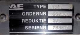 Grupo diferencial 1347 14X41 Daf XF 105 105.460 - 1