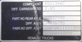 Nez-de-pont (différentiel) MS 17X 13X37 Renault Premium 450 dxi - 2