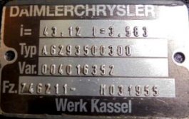 Grupo diferencial HL6 12x43 Mercedes O 550 - 1