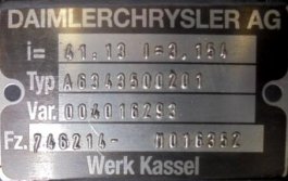 Grupo diferencial A-6 13X41 Mercedes HTAE05 - 1