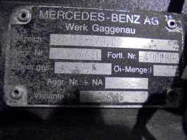 Caixa canvis G 4/65-6/90 Mercedes LK/LN2 1124 - 5