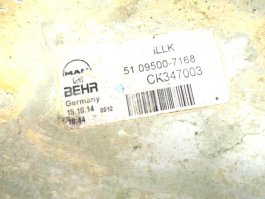 Radiador aire sobrealiment. 51095007168 Man TGX 18.480 - 5