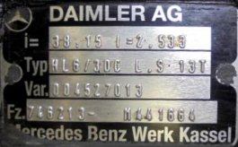 Grupo diferencial HL6 15X38 Mercedes Actros 1846 - 1