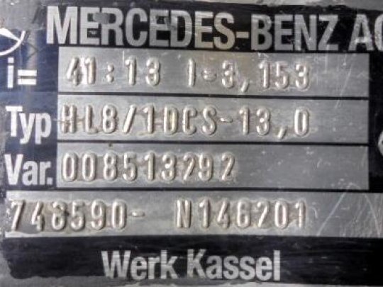 Grupo diferencial HL8 13X41 Mercedes Actros 1843