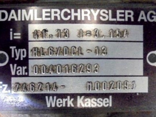 Grupo diferencial HL6 13x41 Mercedes OC 500
