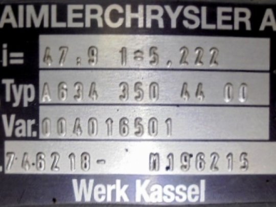 Grupo diferencial A-6 9X47 Mercedes OC 500