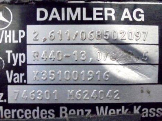 Nez-de-pont (différentiel) R440 18X47 Mercedes Actros 1848