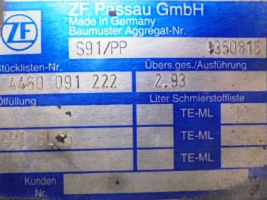 Differential unit S91/PP 15X44 Daf MX3 S1B1A