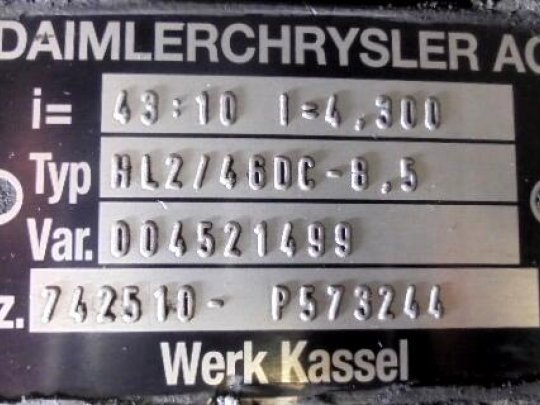 Grupo diferencial HL2 10X43 Mercedes Atego 1223