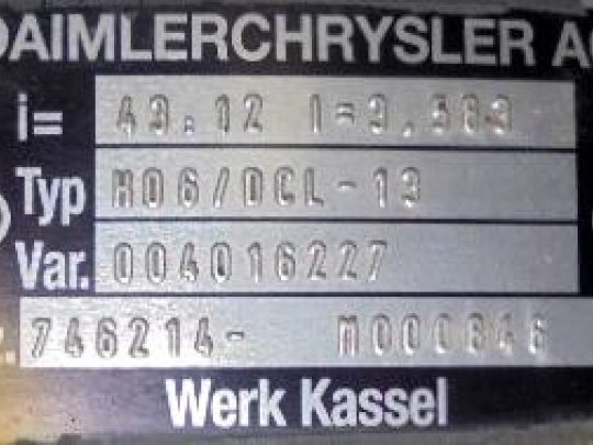 Grupo diferencial H06 12X43 Mercedes OC 500