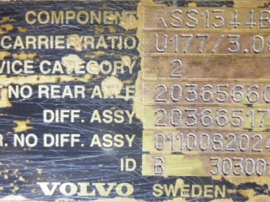 Differential unit RSS 1344B 12x37 Volvo FH12 420