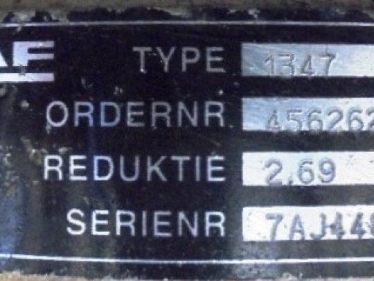 Differential unit 1347 16X43 Daf XF 105 105.460