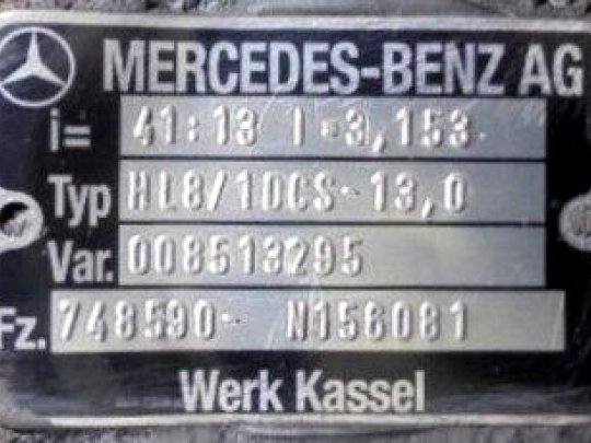 Grupo diferencial HL8 13X41 Mercedes Actros 2540