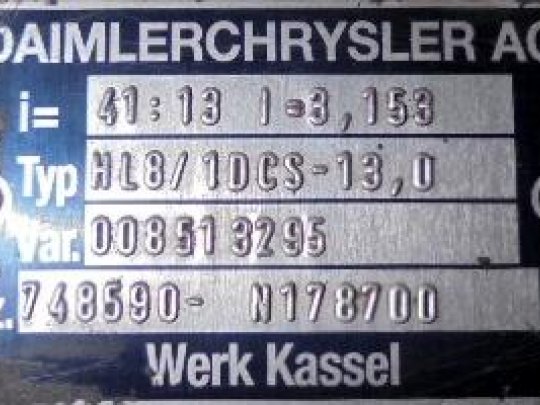 Grupo diferencial HL8 13X41 Mercedes Actros 2535