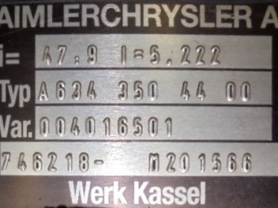 Grupo diferencial A-6 9X47 Mercedes OC 500