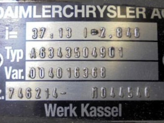 Grupo diferencial A-6 13X37 Mercedes HTAE05