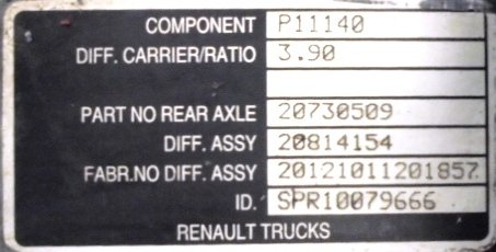 Grupo diferencial MS 11140 10X39 Renault Midlum 220 dxi  - 1