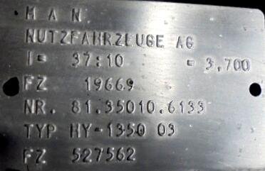 Differential unit HY 1350 10X37 Man TGA 18.362  - 1