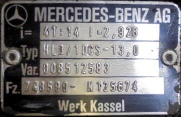 Grupo diferencial HL8 14X41 Mercedes Actros 1843  - 1