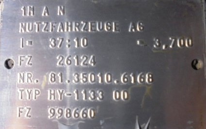 Grupo diferencial HY 1133 10X37 Man TGM 18.280  - 1