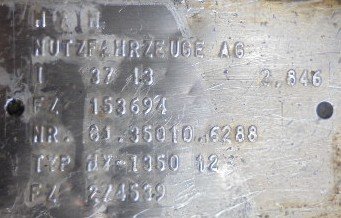 Differential unit HY 1350 13X37 Man TGX 18.440  - 1