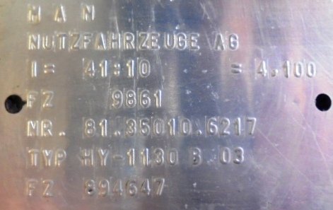 Grupo diferencial HY 1130 10X41 Man 14.280 HOCL  - 1