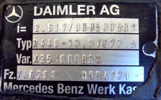 Nez-de-pont (différentiel) R440 18X47 Mercedes Actros 1845  - 1