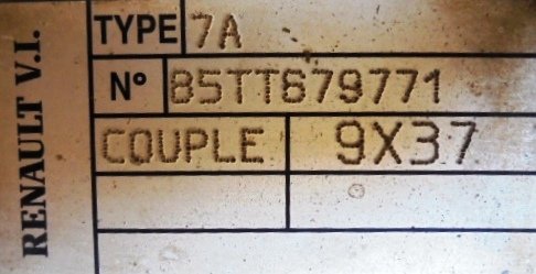 Differential unit D7A 9X37 Renault Midlum 220  - 1