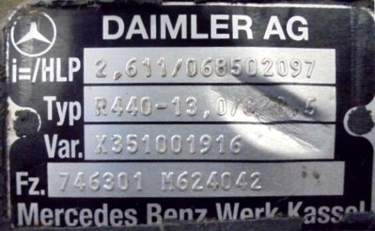 Nez-de-pont (différentiel) R440 18X47 Mercedes Actros 1848  - 1